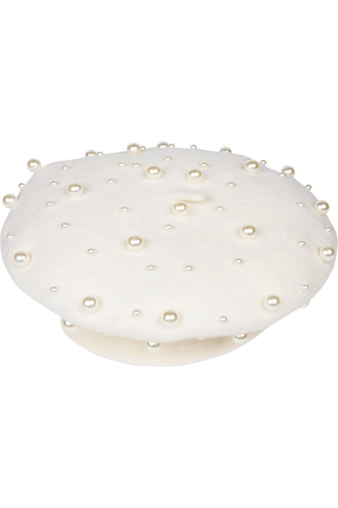 Pearl Beret Hat